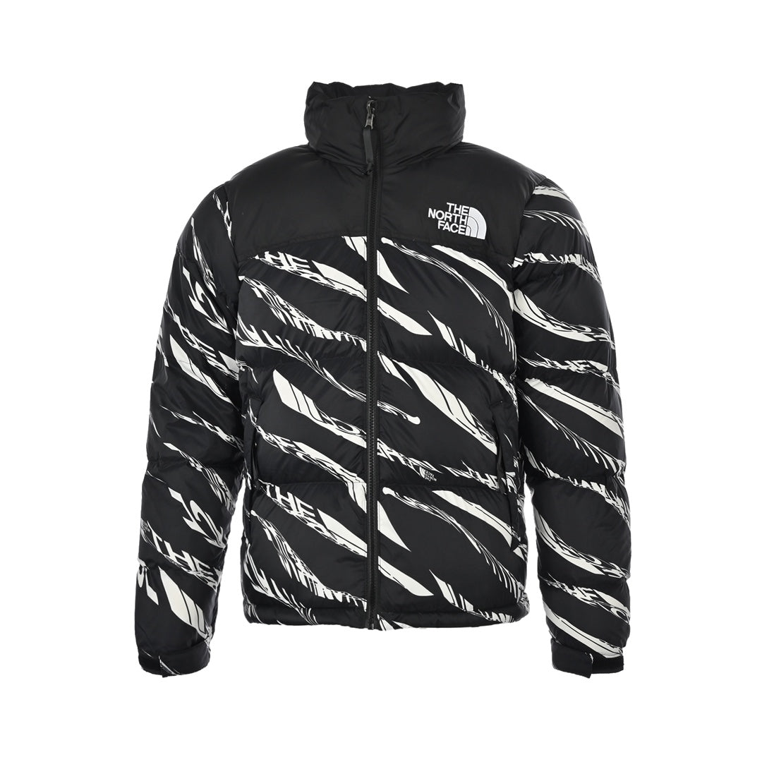 Zebra Print Puffer Jacket