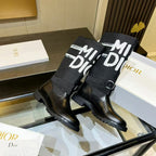 Noir Graphic Tall Boots
