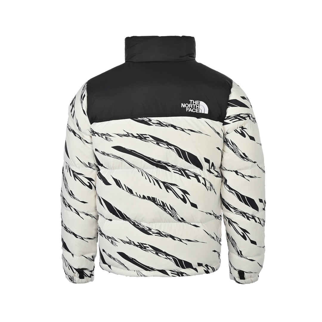 Zebra Print Puffer Jacket