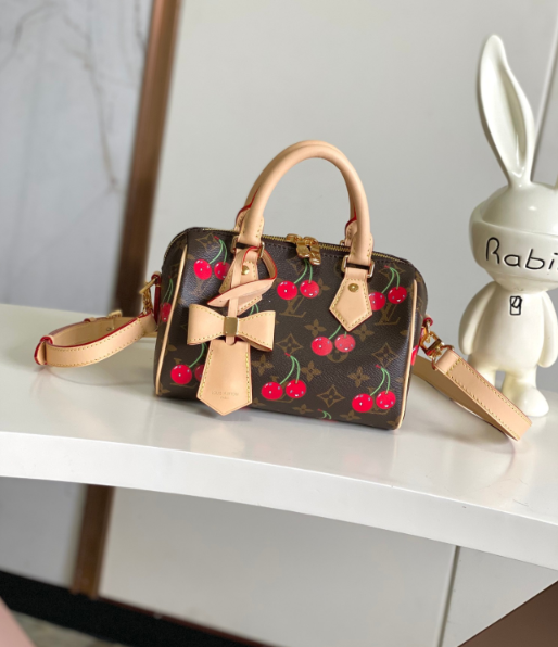 Cherry Print Mini Tote Bag