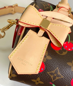 Cherry Print Mini Tote Bag