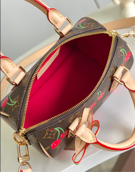Cherry Print Mini Tote Bag