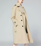 Classic Double-Breasted Trench Coat