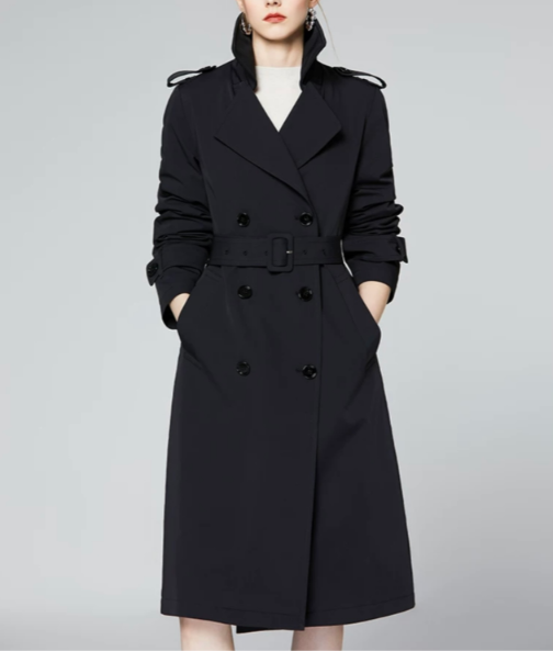 Classic Double-Breasted Trench Coat
