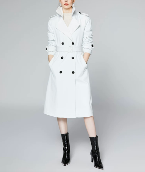Classic Double-Breasted Trench Coat