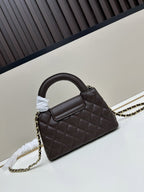Chocolate Leather Mini Bag
