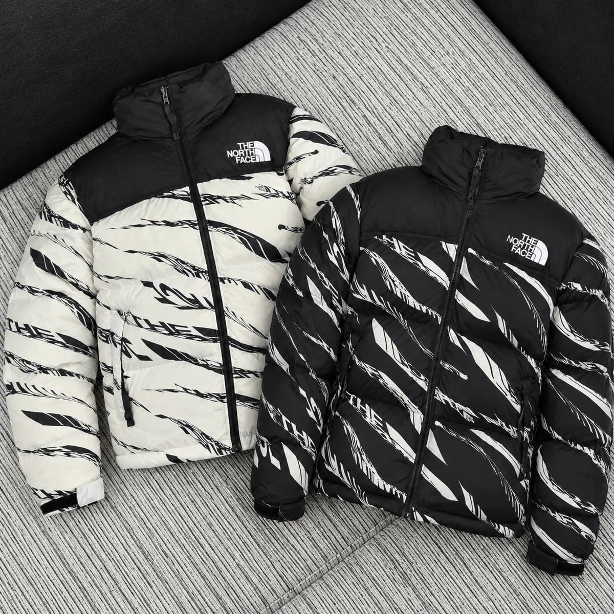 Zebra Print Puffer Jacket
