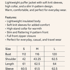 Knit-Sleeve Down Cardigan
