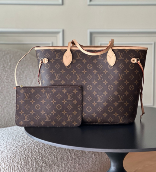 Brown Monogram Tote Bag