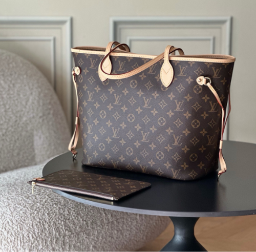 Brown Monogram Tote Bag