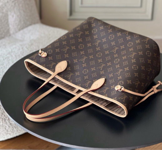 Brown Monogram Tote Bag