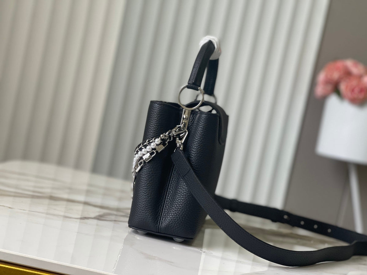 Capucines Trilogy Chain 3-in-1 Black & Pearl