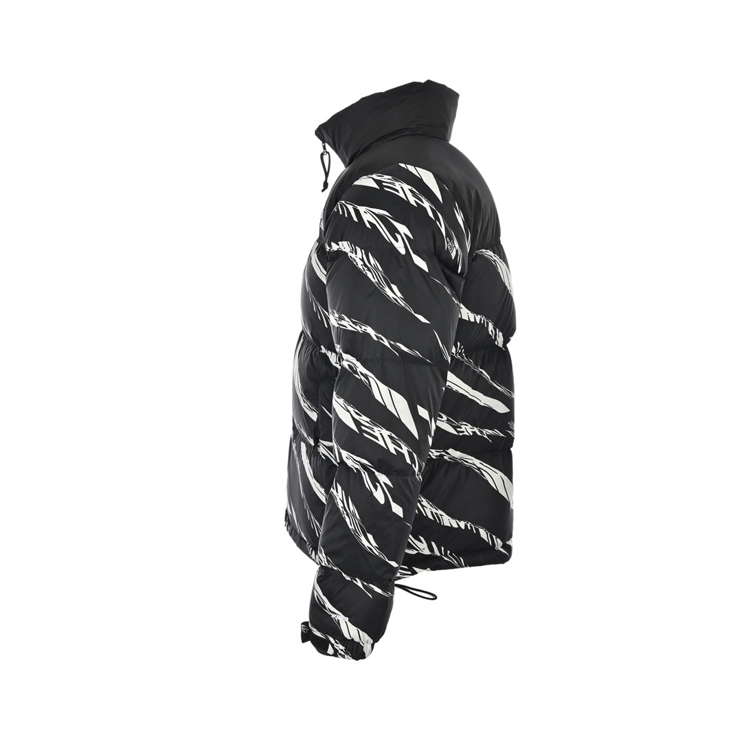 Zebra Print Puffer Jacket