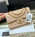 Classic Flap Small Bag 23cm – Beige Edition