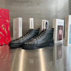 High-Top Studded Sneakers