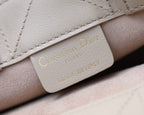 Mini Book Style Handbag – Khaki Leather (21.5cm)