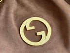 Blondie Large Tote Bag Brown Suede