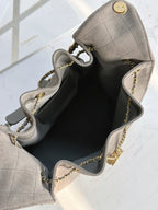 Frosted Suede Hobo Bucket Bag – 2 Sizes