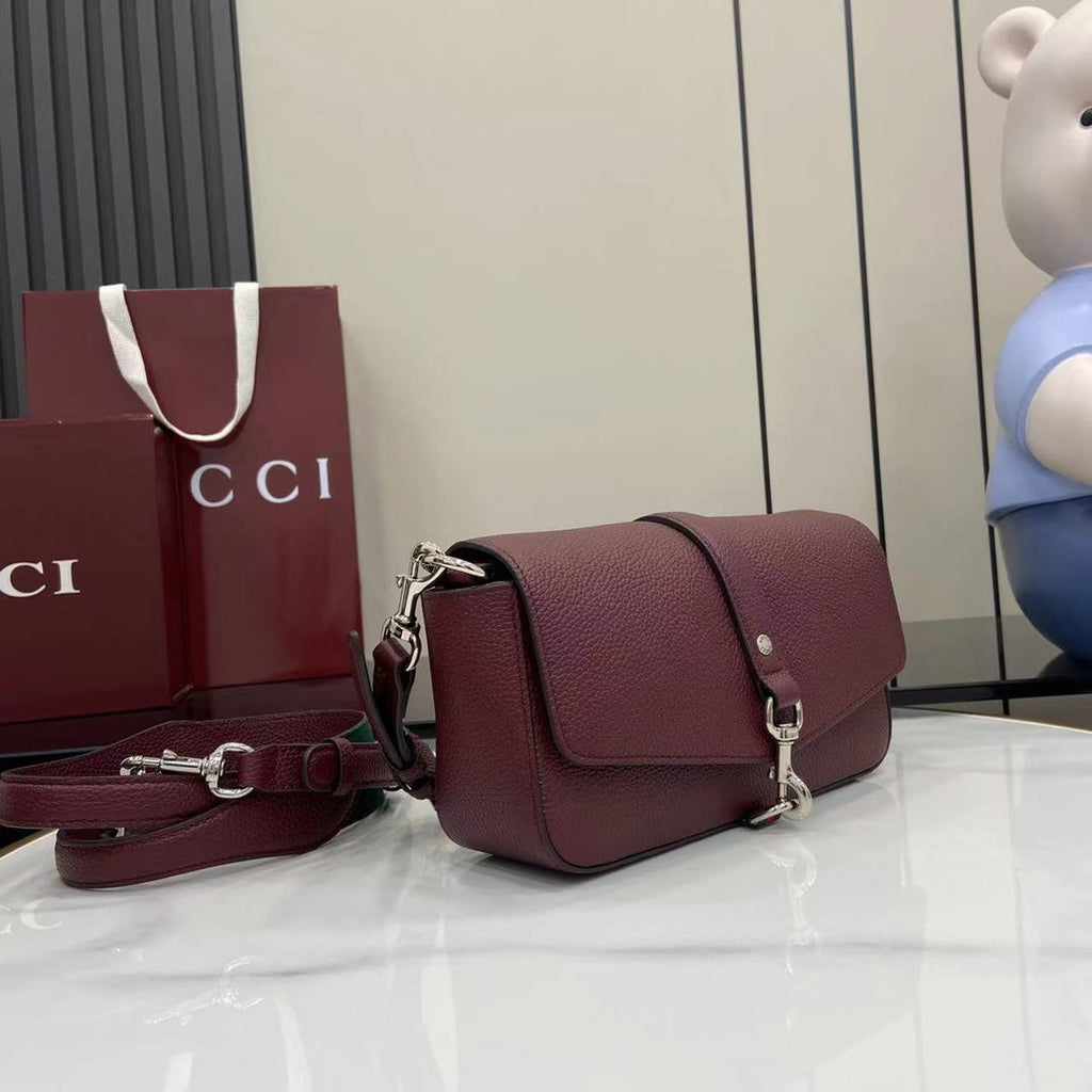 Crossbody Bag Ancora Red Leather