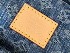 Shoulder Bag Monogram Denim Cerise